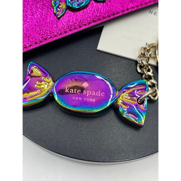 Kate Spade Candy Shop Set Candy Card Case and Wrapped Foil Key Fob One Size New - Picture 3 of 6